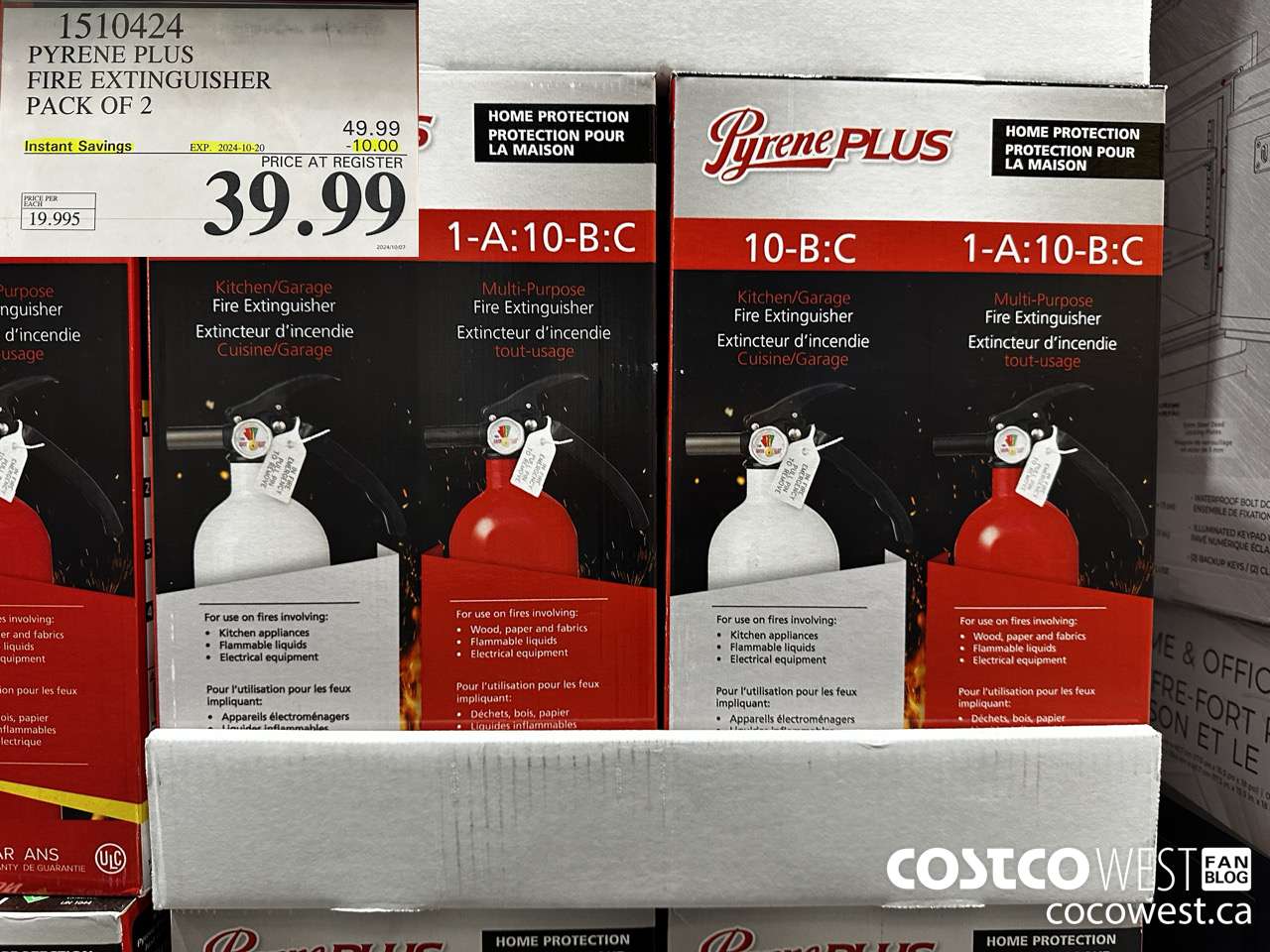 1510424 PYRENE PLUS FIRE EXTINGUISHER PACK OF 2 ($10.00 INSTANT SAVINGS EXPIRES ON 2024-10-20) $39.99