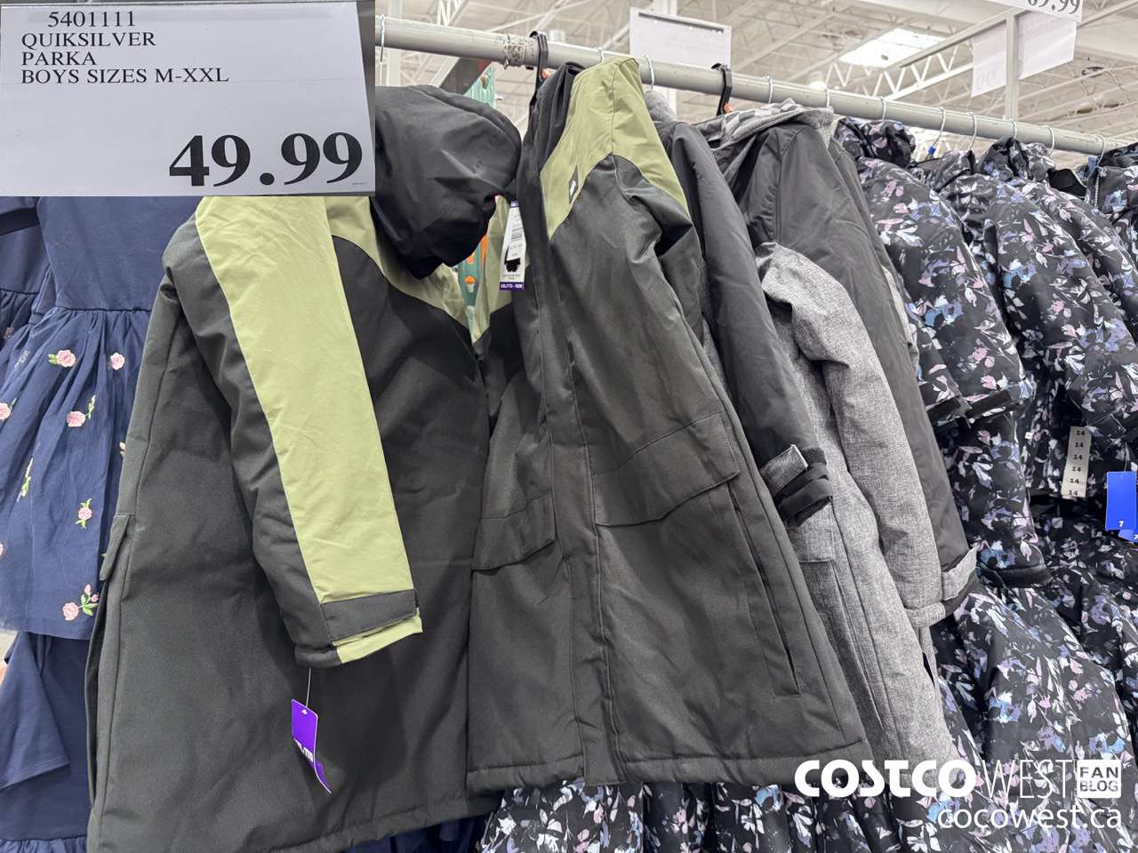 5401111 QUIKSILVER PARKA BOYS SIZES M-XXL $49.99