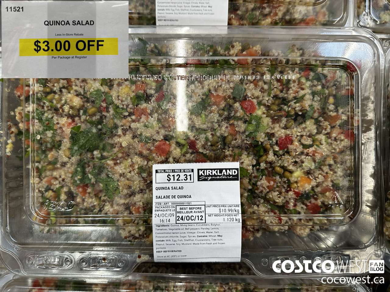 11521 QUINOA SALAD ($3.00 INSTANT SAVINGS)