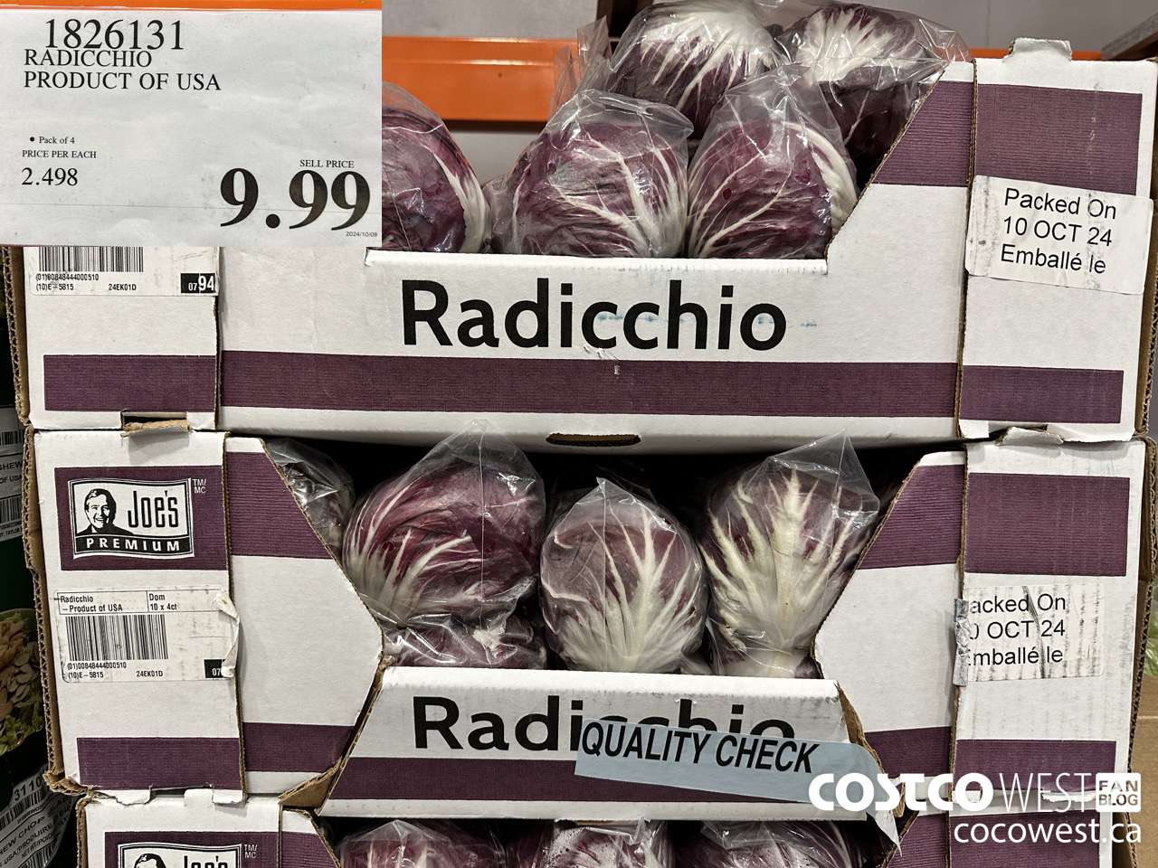 1826131 RADICCHIO PRODUCT OF USA $9.99