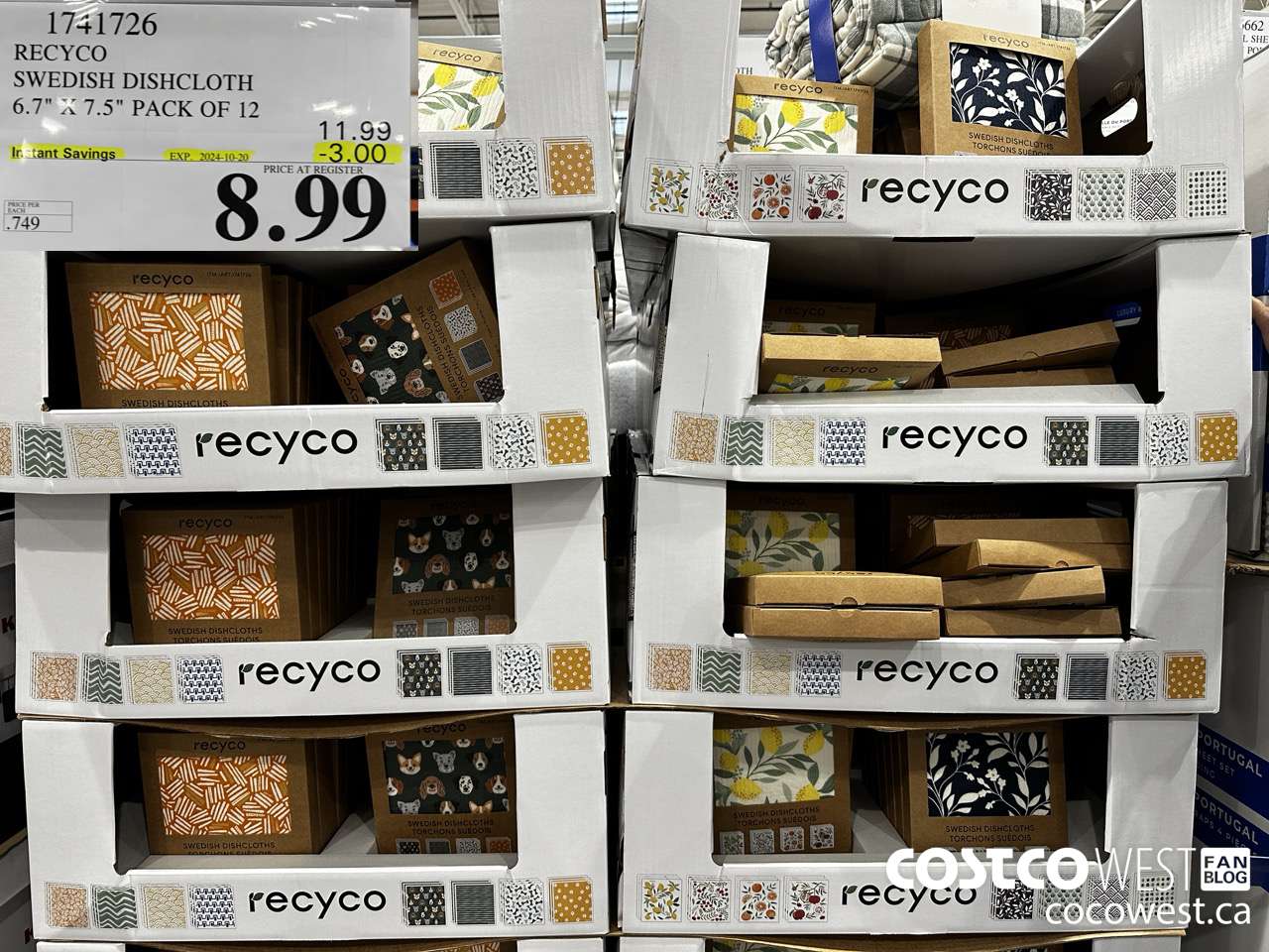 1741726 RECYCO SWEDISH DISHCLOTH 6.7