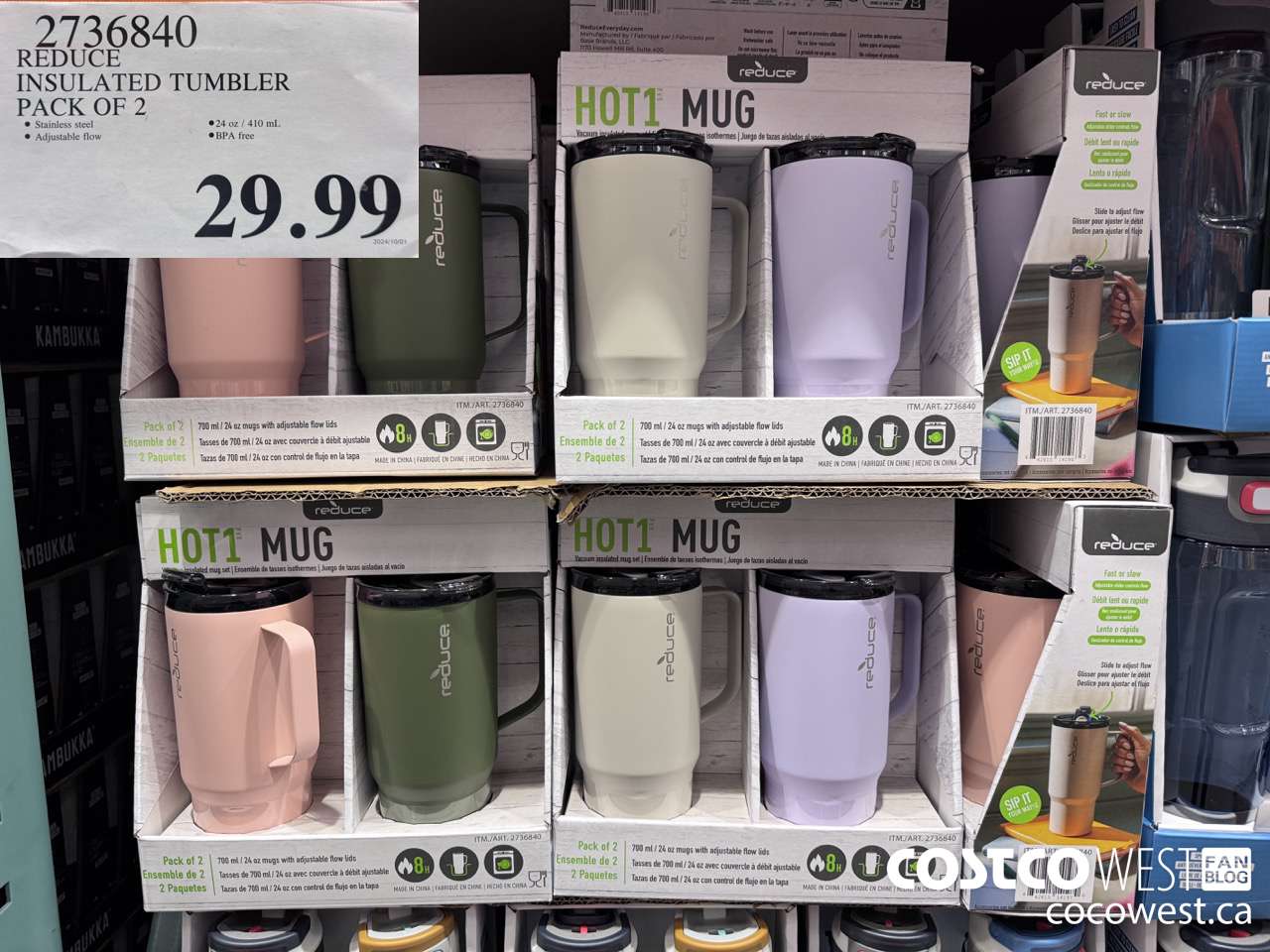 2736840 REDUCE INSULATED TUMBLER PACK OF 2 $29.99