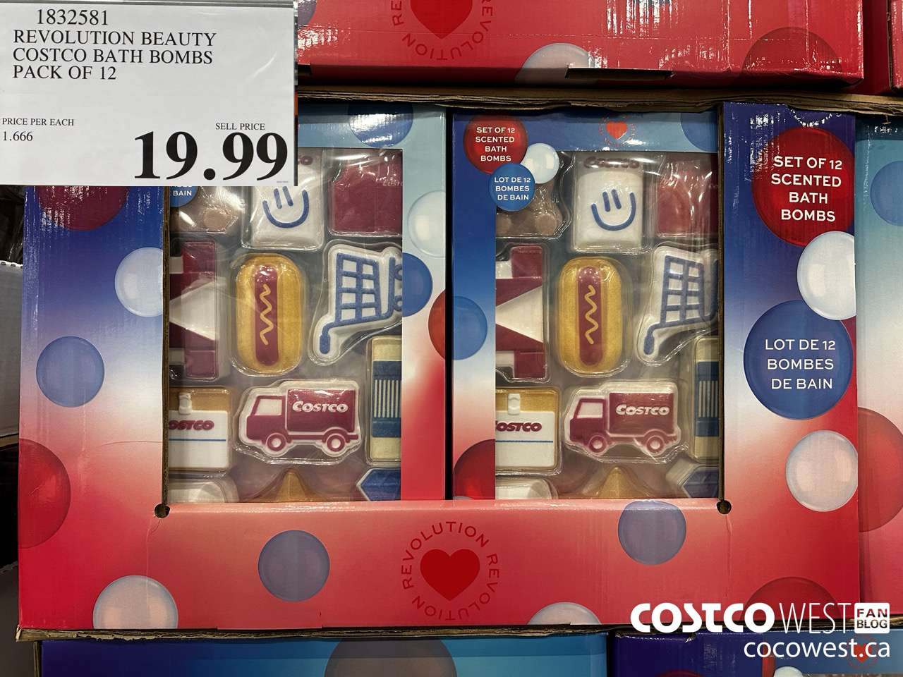 1832581 REVOLUTION BEAUTY COSTCO BATH BOMBS PACK OF 12 $19.99