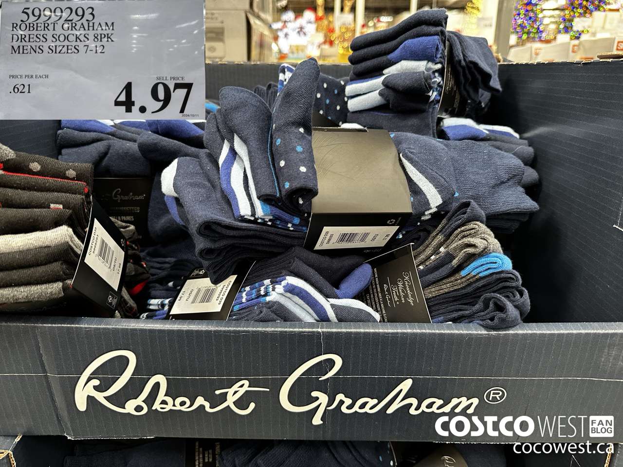 5999293 ROBERT GRAHAM DRESS SOCKS 8PK MENS SIZES 7-12 $4.97
