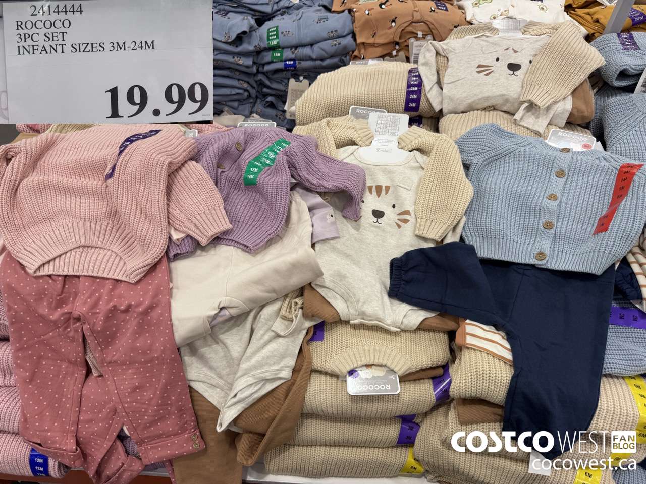 2414444 ROCOCO 3PC SET INFANT SIZES 3M-24M $19.99