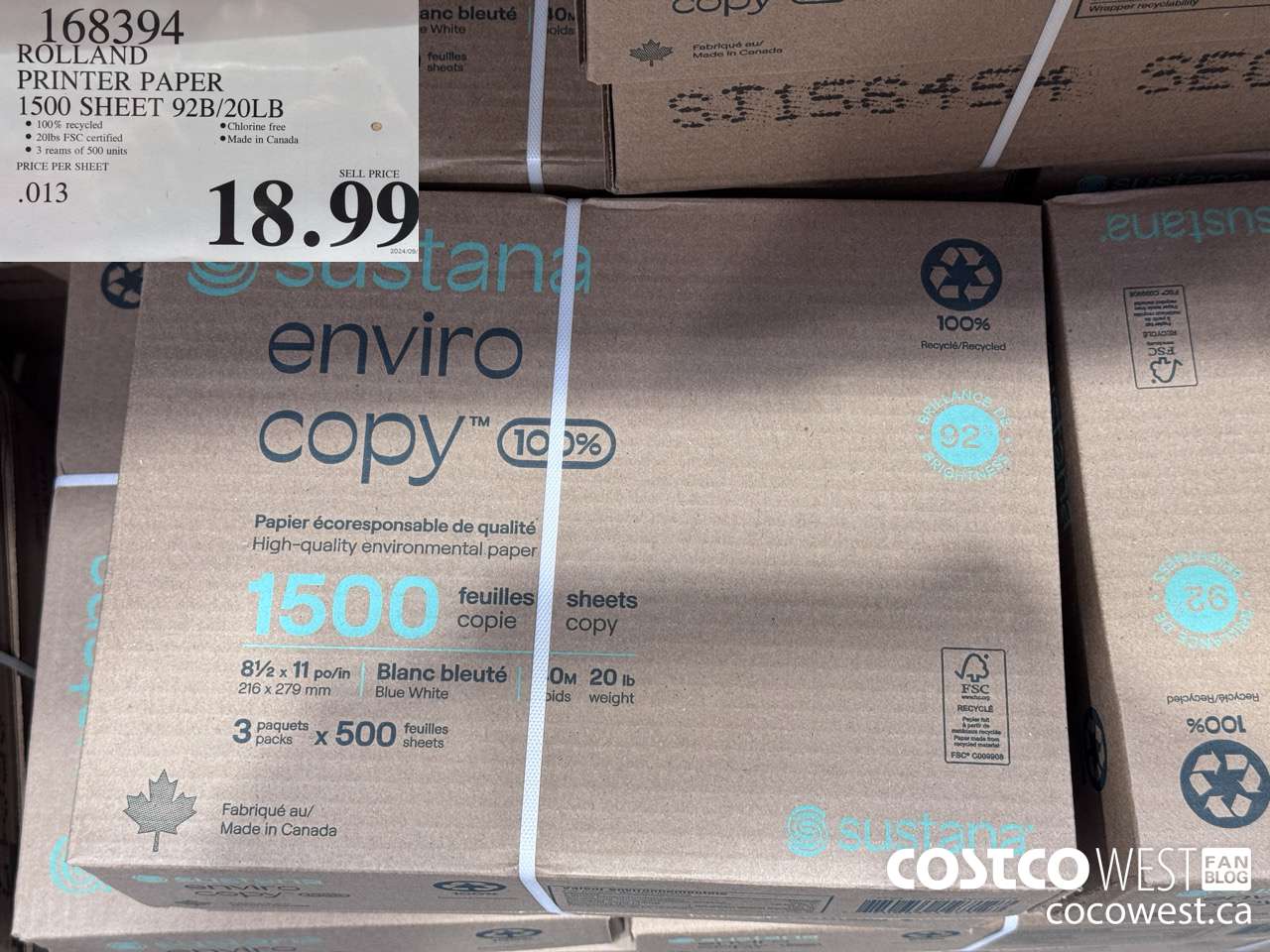 168394 ROLLAND COPY PAPER 8.5