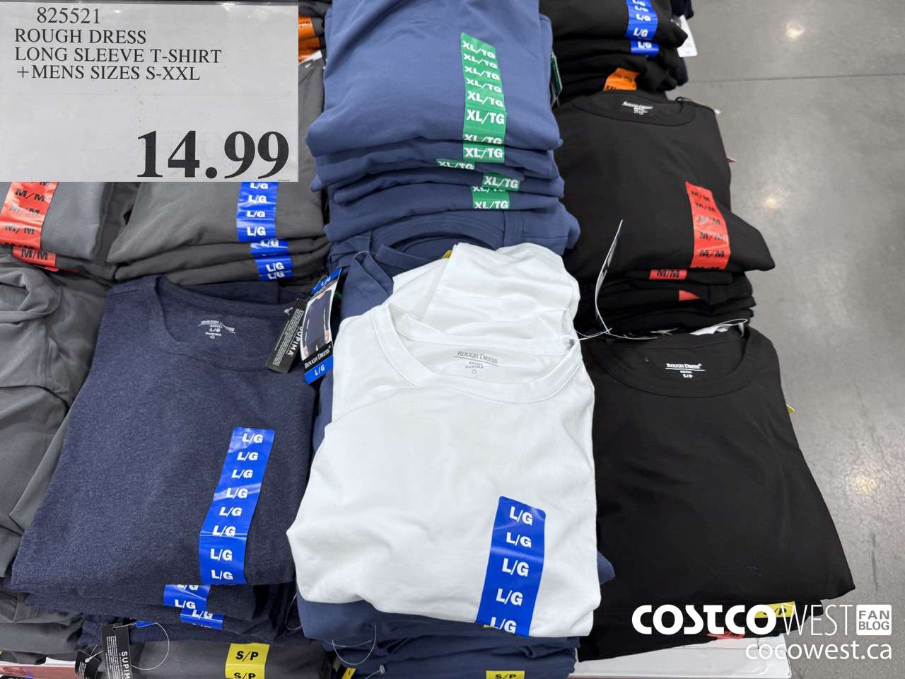 825521 ROUGH DRESS LONG SLEEVE T-SHIRT MENS SIZES S-XXL $14.99