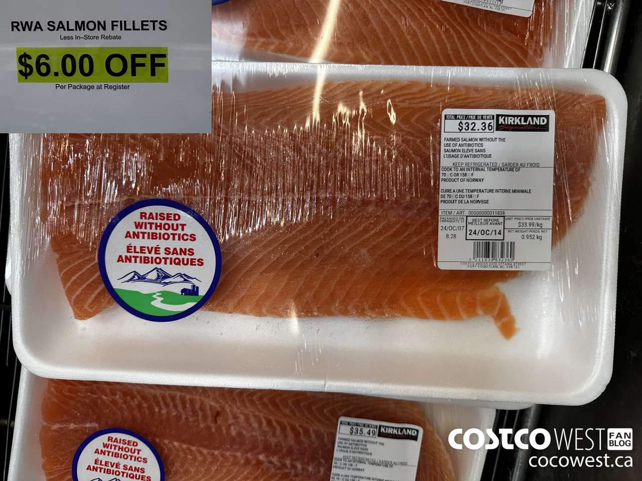 11839 RWA SALMON FILLET ($6.00 INSTANT SAVINGS)