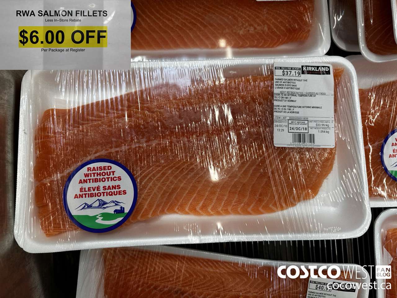 11839 RWA SALMON FILLET ($6.00 INSTANT SAVINGS)