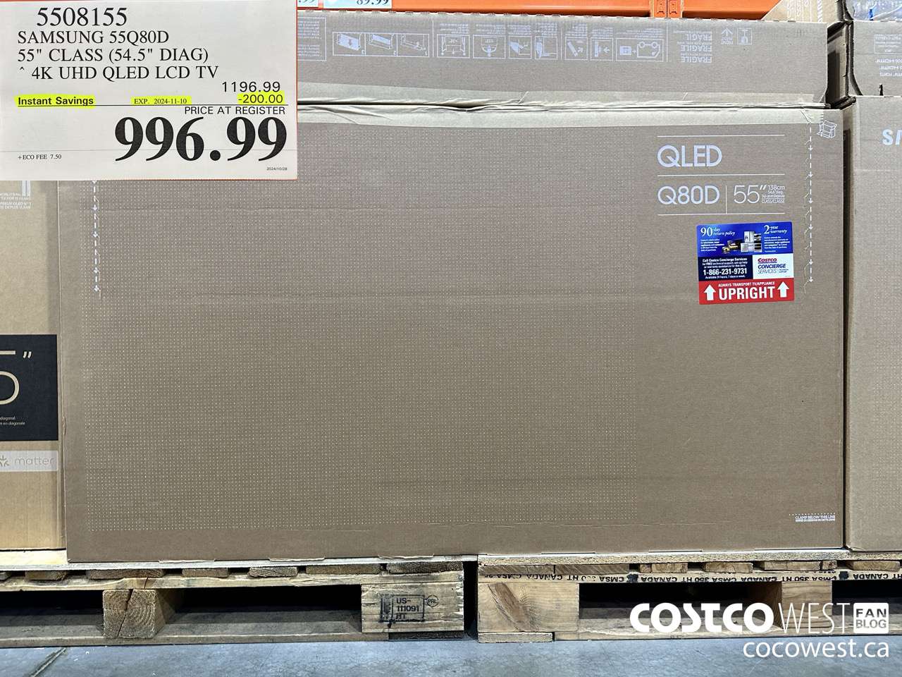 5508155 SAMSUNG 55Q80D 55