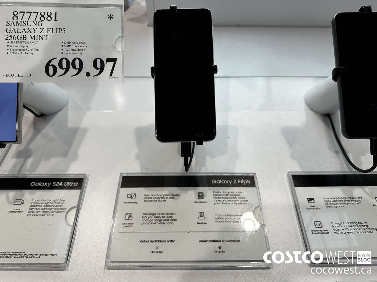 8777881 SAMSUNG GALAXY Z FLIP5 256GB MINT $699.97