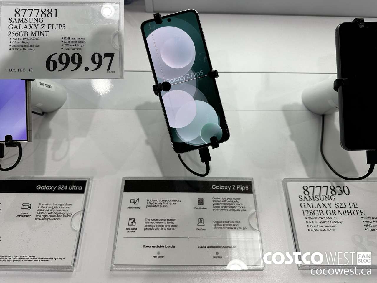 8777881 SAMSUNG GALAXY Z FLIP5 256GB MINT $699.97