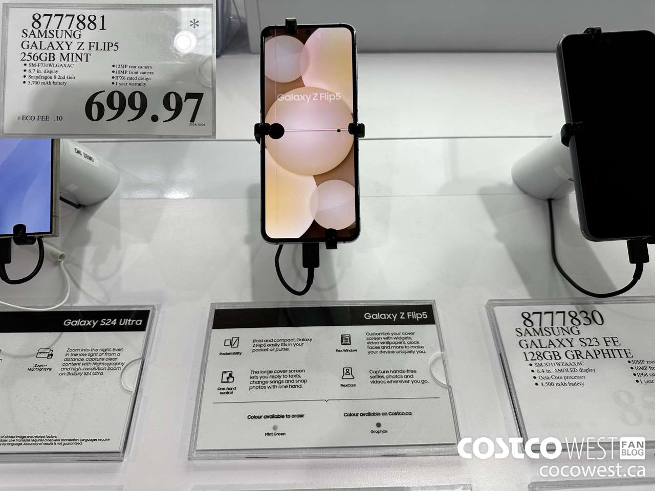 8777881 SAMSUNG GALAXY Z FLIP5 256GB MINT $699.97