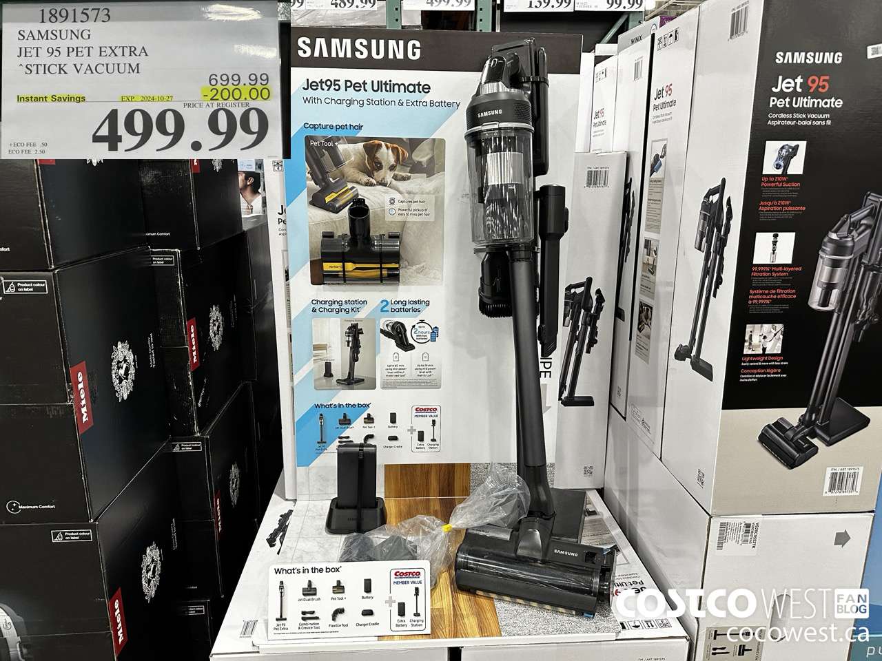1891573 SAMSUNG JET 95 PET EXTRA STICK VACUUM ($200.00 INSTANT SAVINGS EXPIRES ON 2024-10-27) $499.99