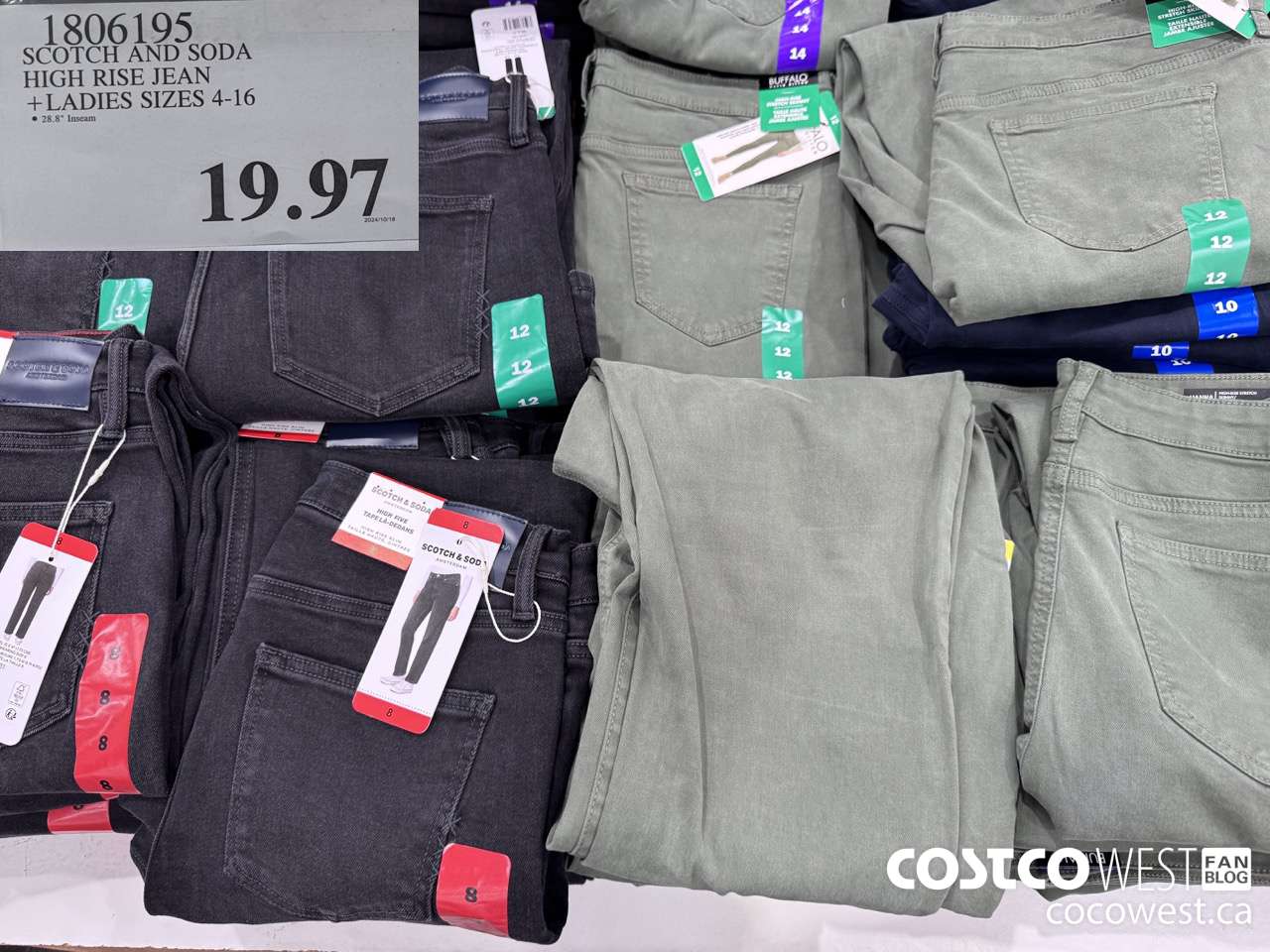 1806195 SCOTCH AND SODA HIGH RISE JEAN LADIES SIZES 4-16 $19.97