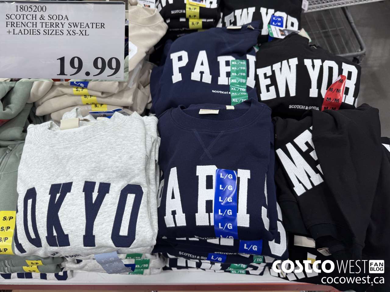 1805200 SCOTCH & SODA FRENCH TERRY SWEATER LADIES SIZES XS-XL $19.99