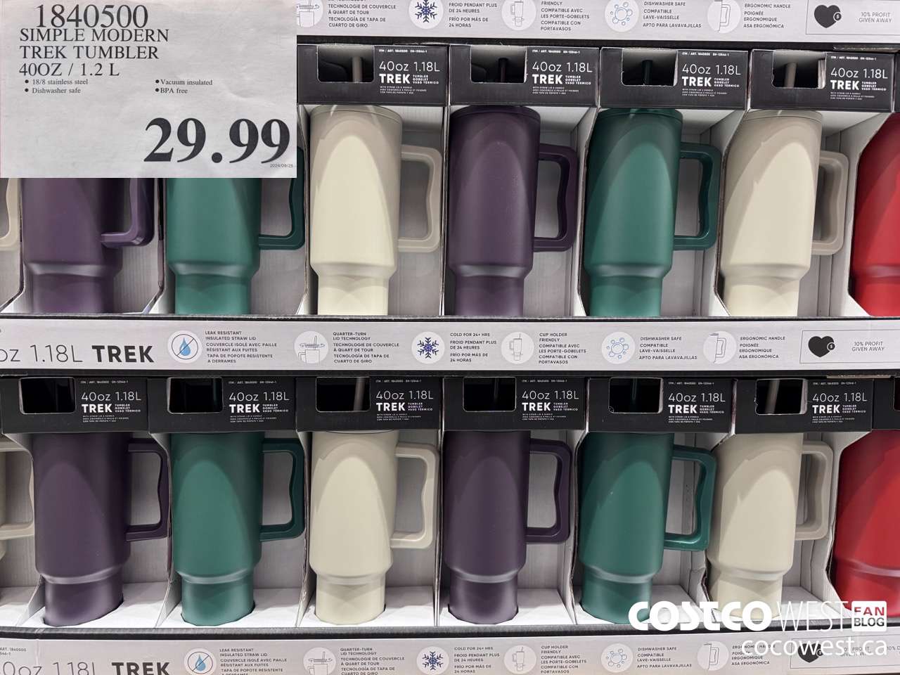 1840500 SIMPLE MODERN TREK TUMBLER 40OZ/1.2L $29.99