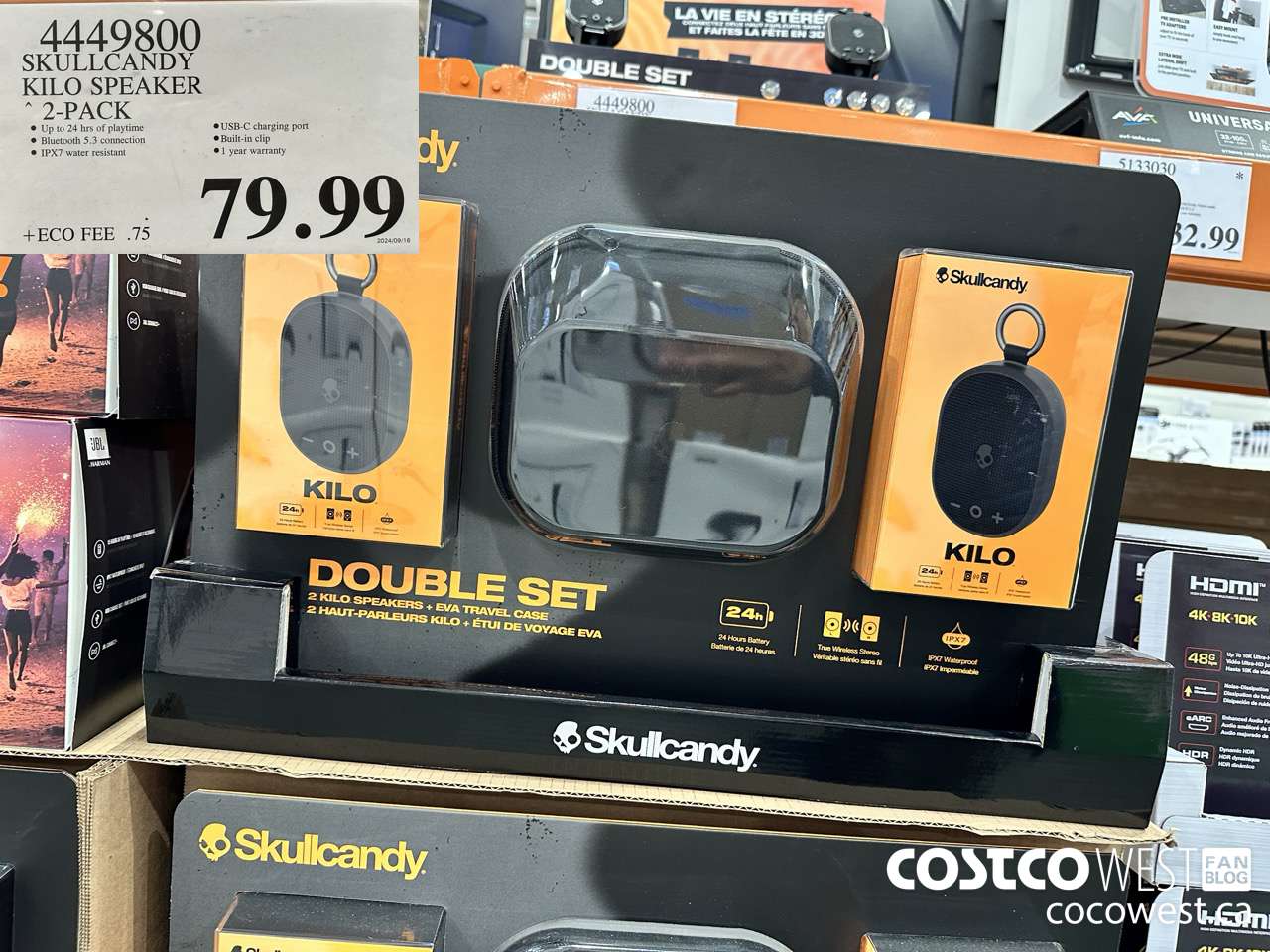 4449800 SKULLCANDY KILO SPEAKER 2-PACK $79.99