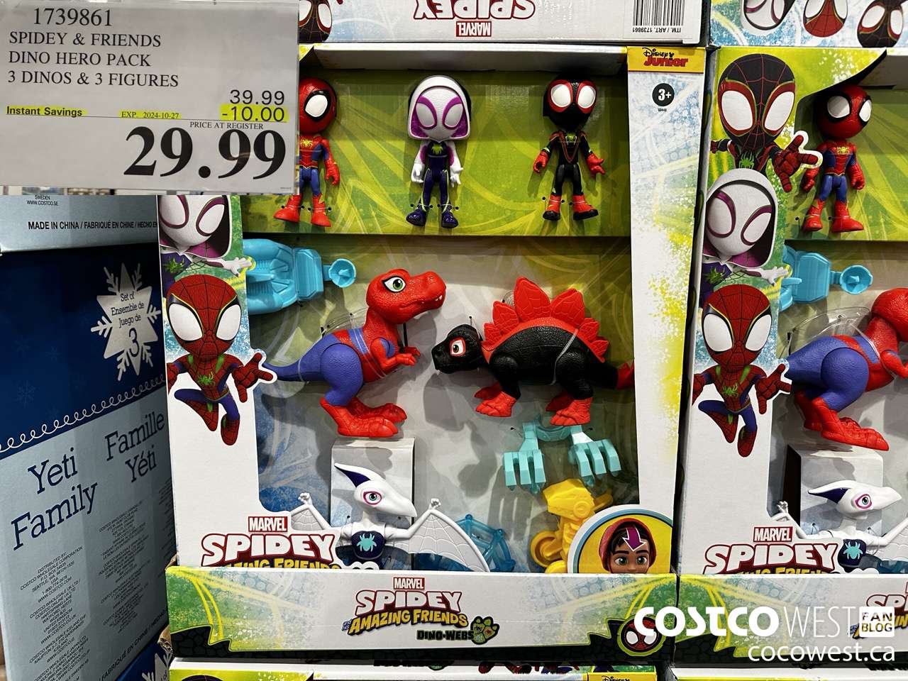 1739861 SPIDEY & FRIENDS DINO HERO PACK 3 DINOS & 3 FIGURES ($10.00 INSTANT SAVINGS EXPIRES ON 2024-10-27) $29.99