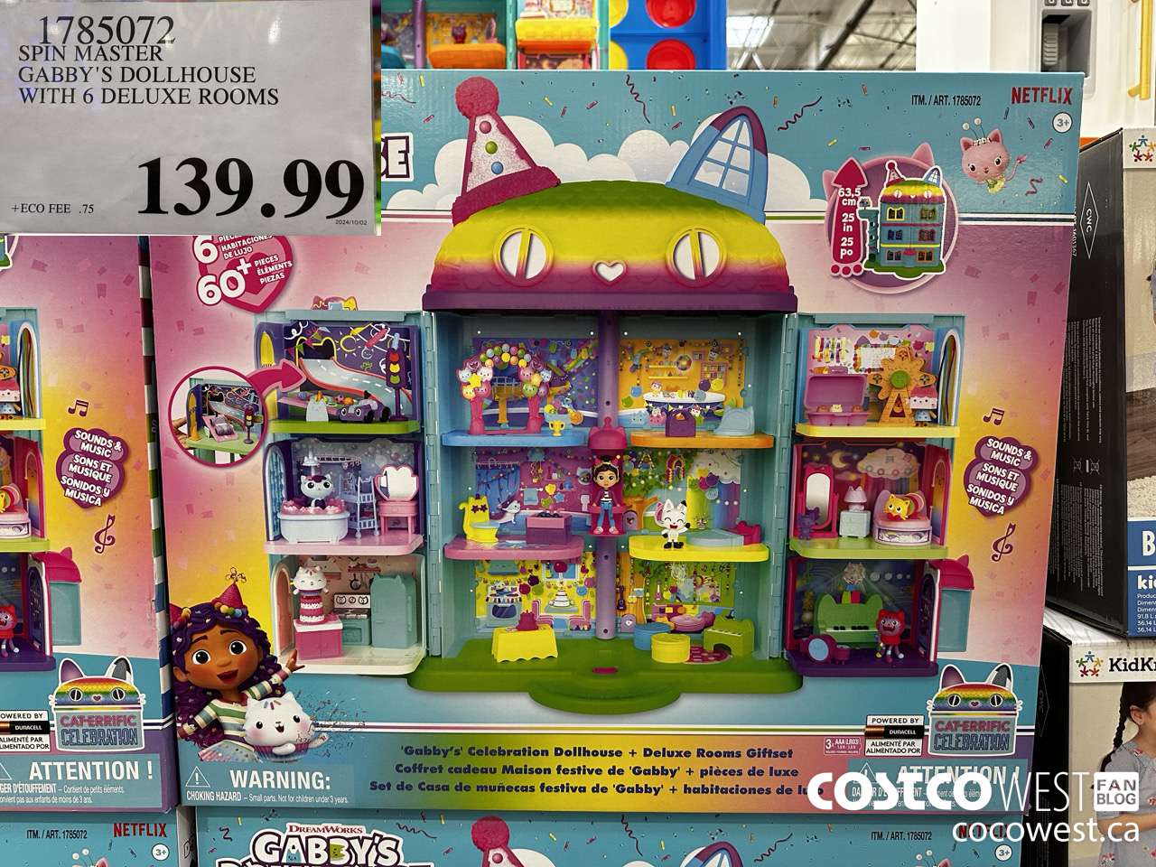 1785072 SPIN MASTER GABBY'S DOLLHOUSE WITH 6 DELUXE ROOMS $139.99