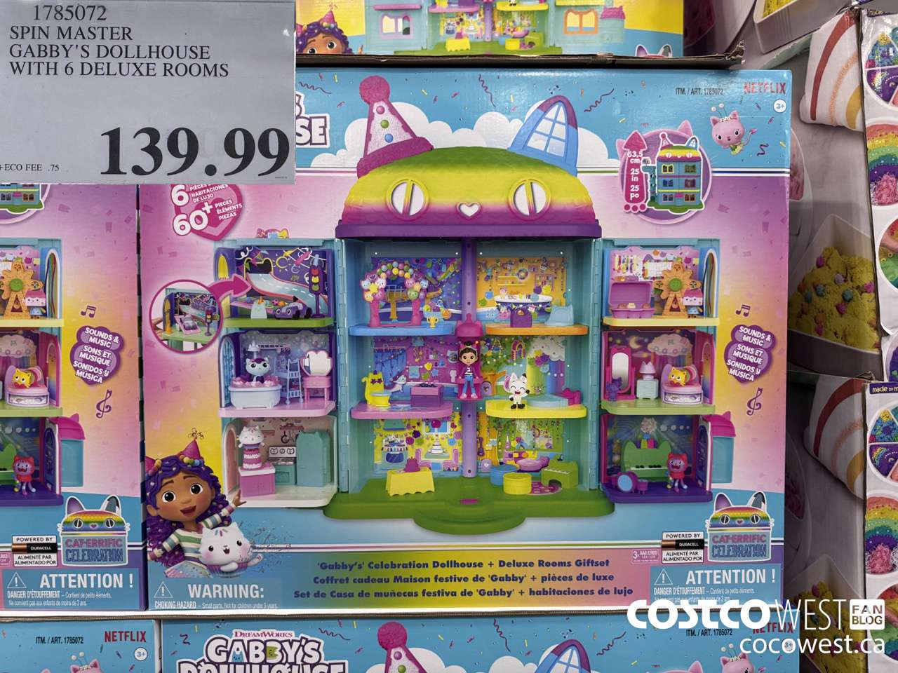 1785072 SPIN MASTER GABBY'S DOLLHOUSE WITH 6 DELUXE ROOMS $139.99