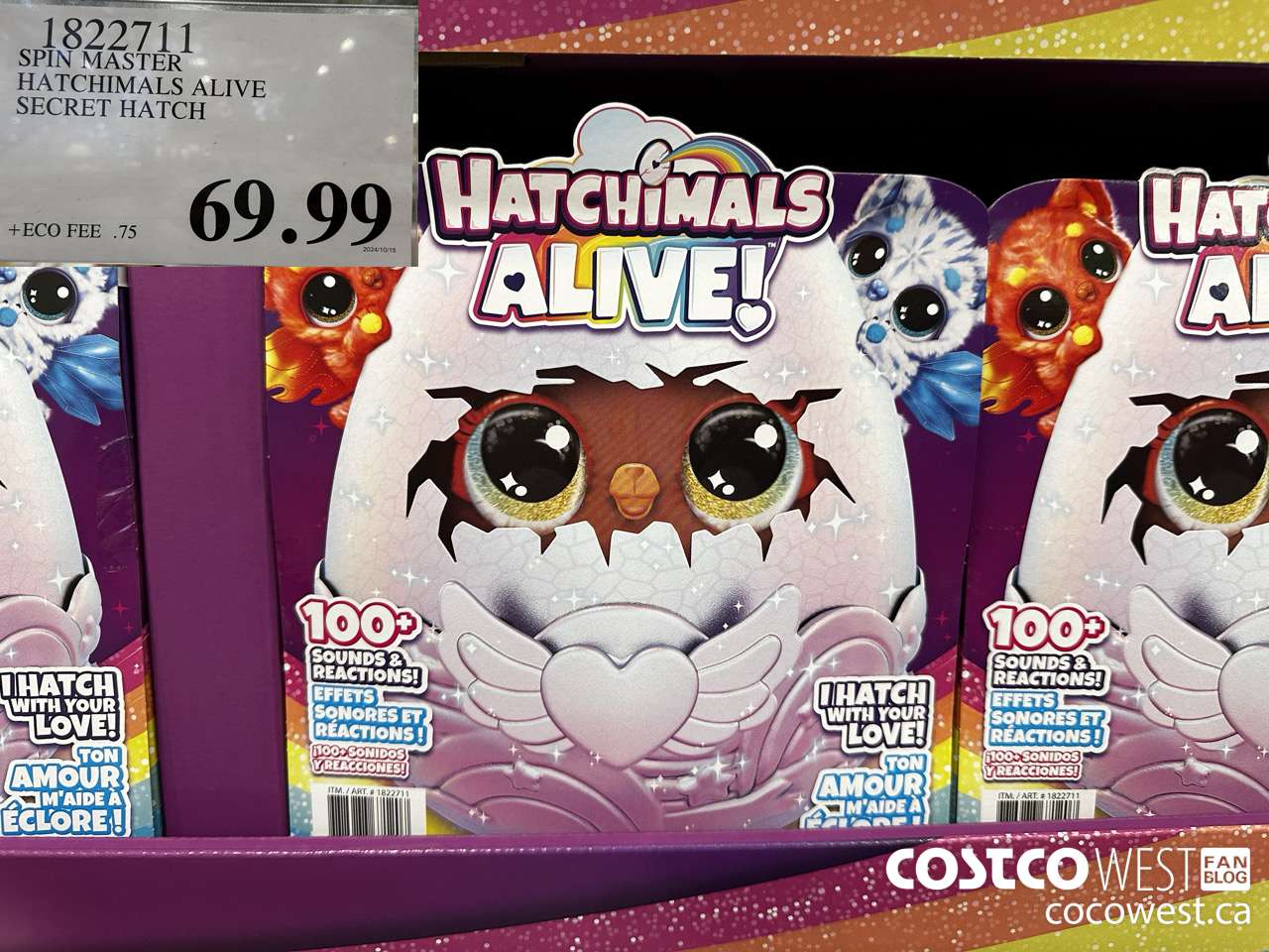 1822711 SPIN MASTER HATCHIMALS ALIVE SECRET HATCH $69.99