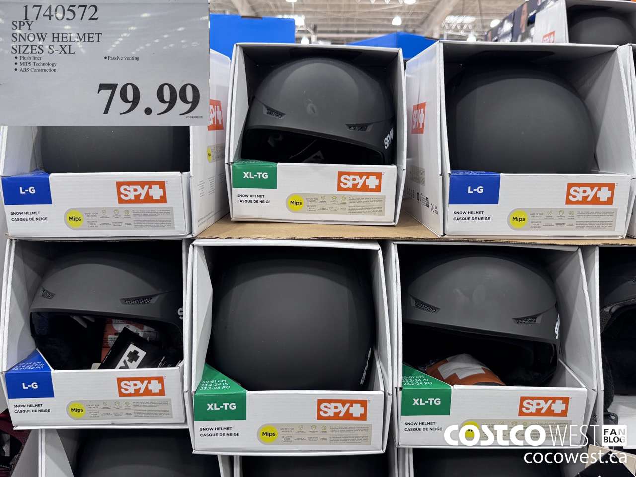1740572 SPY SNOW HELMET SIZES S-XL $79.99