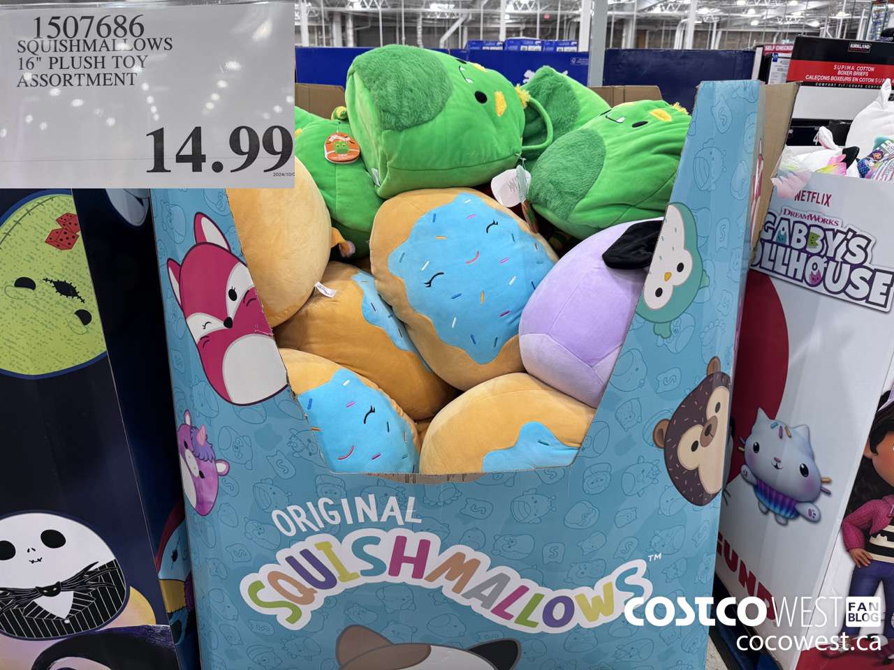 1507686 SQUISHMALLOWS 16 INCH PLUSH ASSORTMENT $14.99