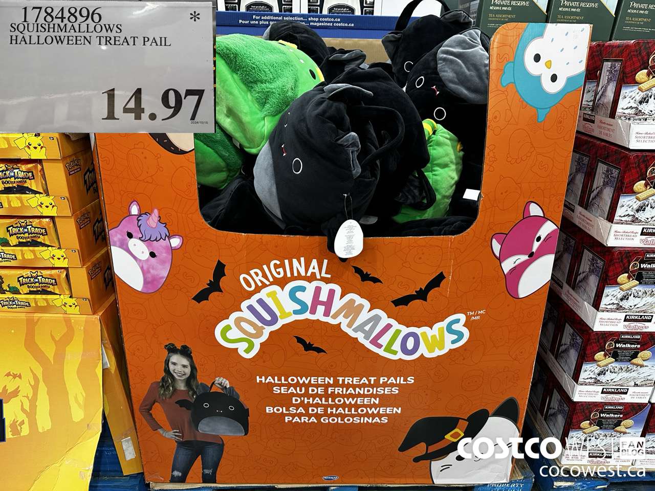 1784896 SQUISHMALLOWS HALLOWEEN TREAT PAIL $14.97
