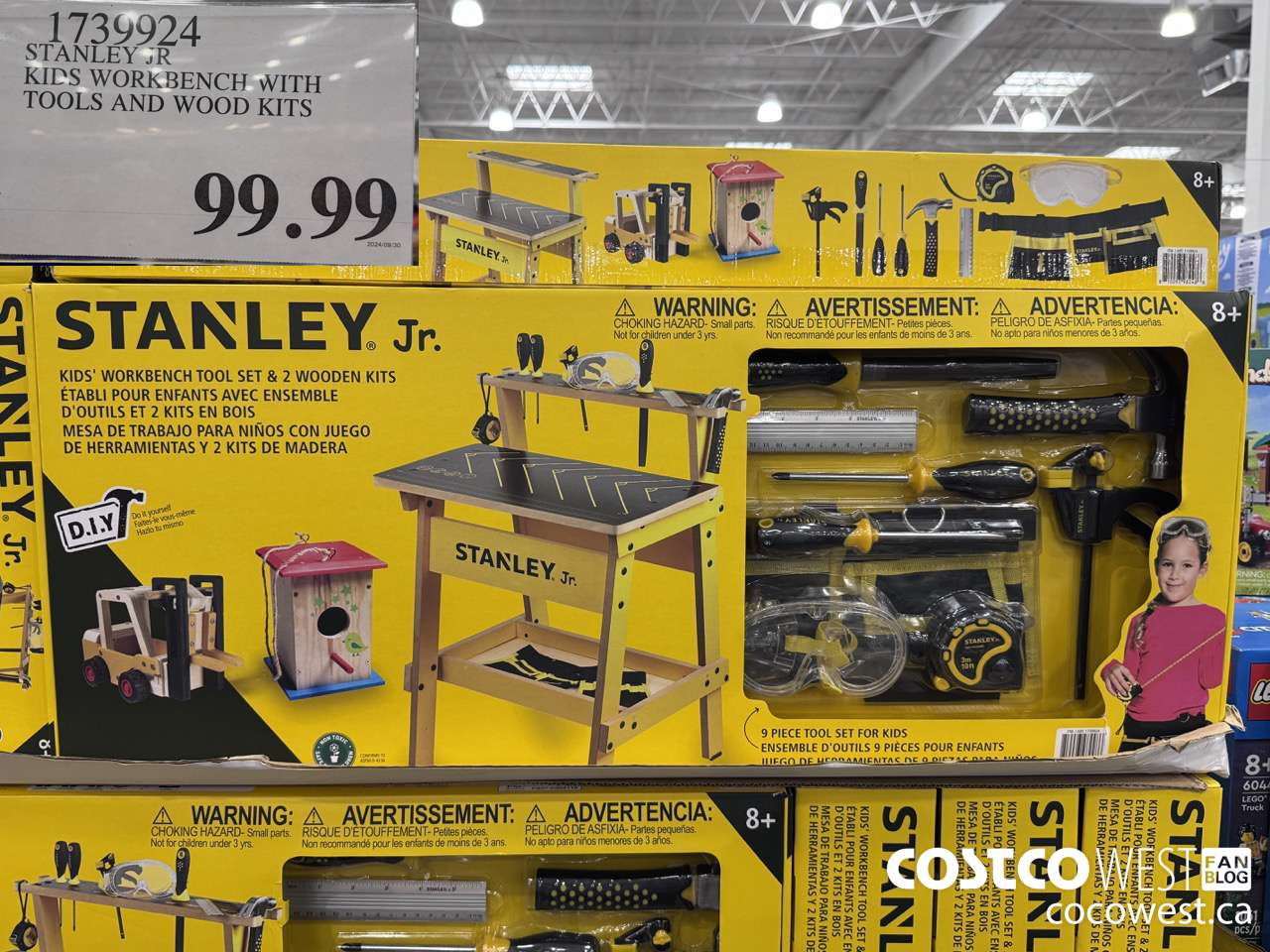 1739924 STANLEY JR KIDS WORKBENCH WITH TOOLS AND WOOD KITS $99.99