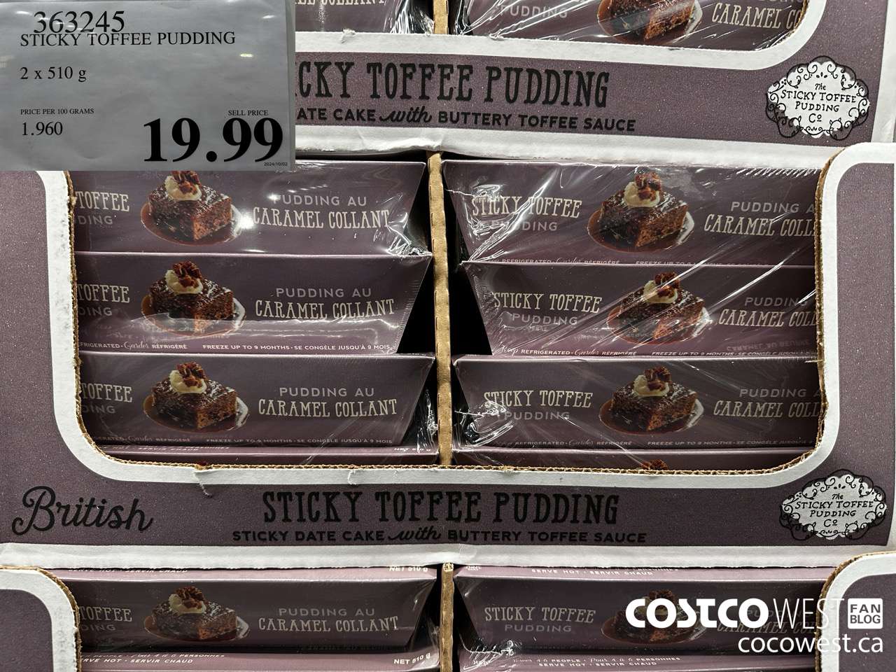 363245 STICKY TOFFEE PUDDING 2 X 510 G $19.99