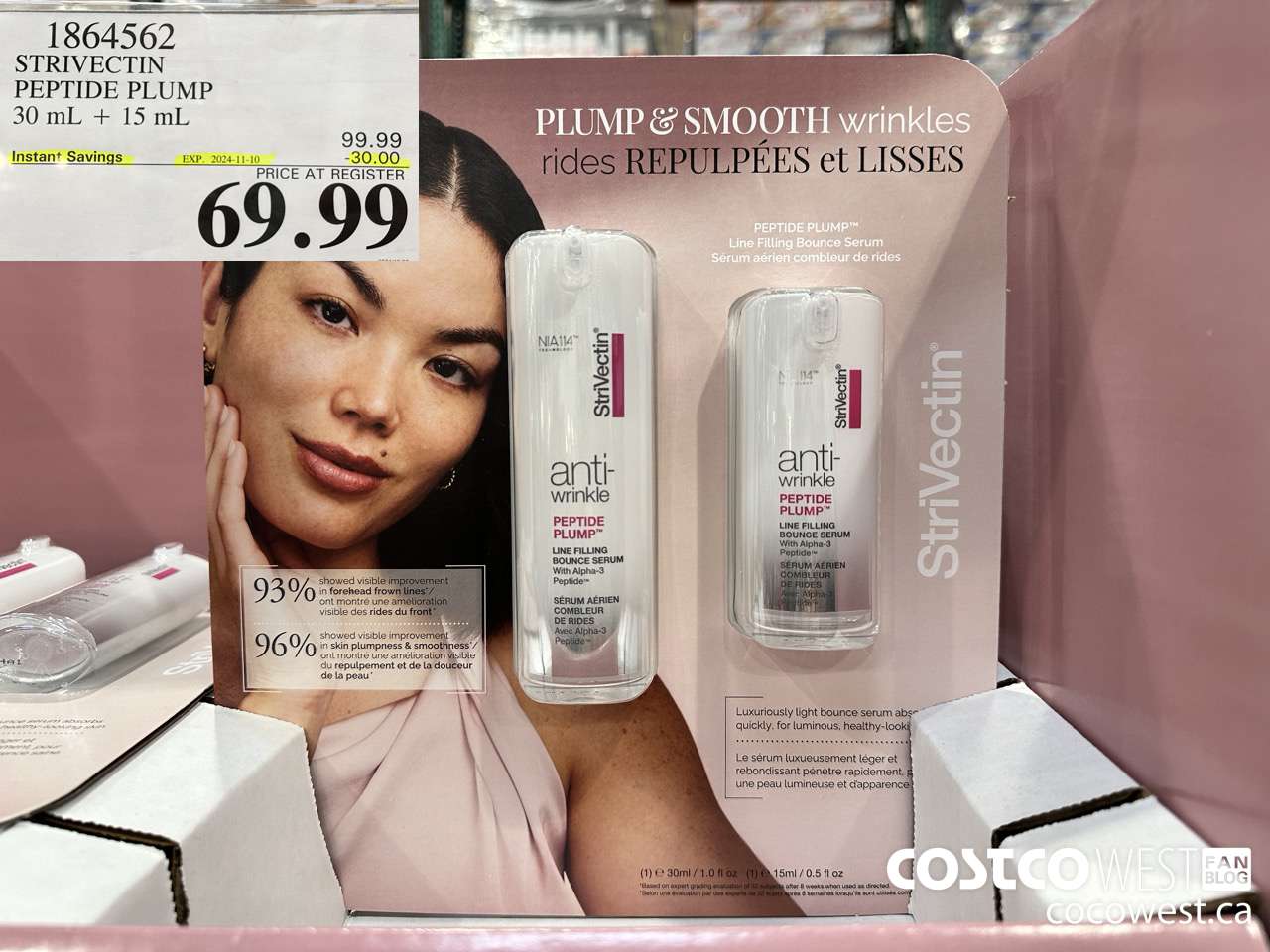 1864562 STIVECTIN PEPTIDE PLUMP 30ML + 15ML ($30.00 INSTANT SAVINGS EXPIRES ON 2024-11-10) $69.99