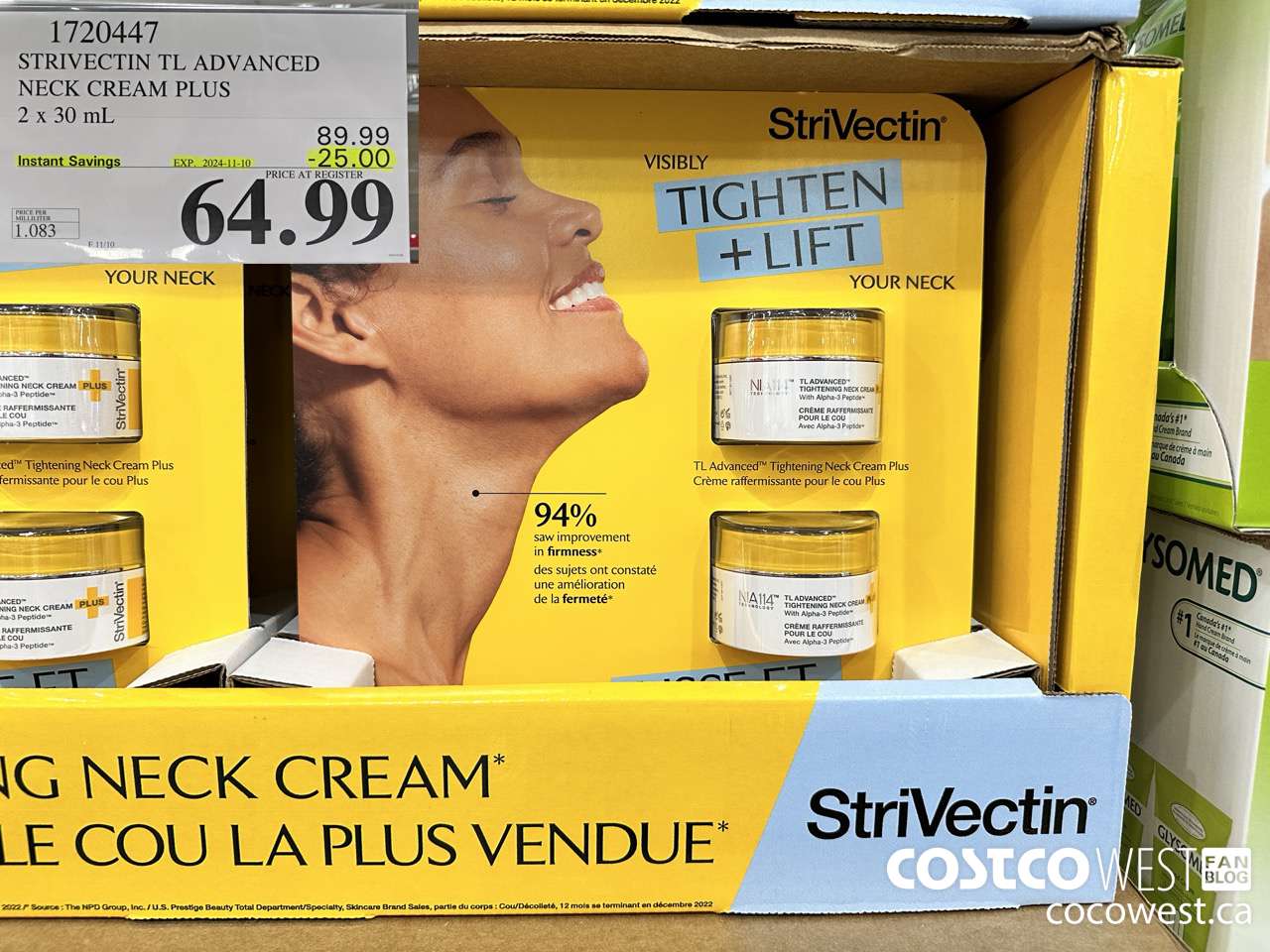 1720447 STIVECTIN TL ADVANCED NECK CREAM PLUS 2 X 30 ML ($25.00 INSTANT SAVINGS EXPIRES ON 2024-11-10) $64.99
