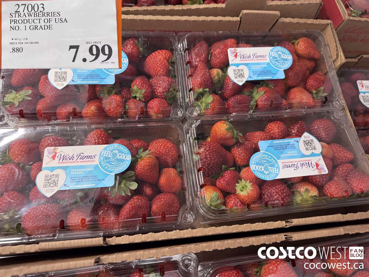 27003 STRAWBERRIES PRODUCT OF USA NO. 1 GRADE $7.99