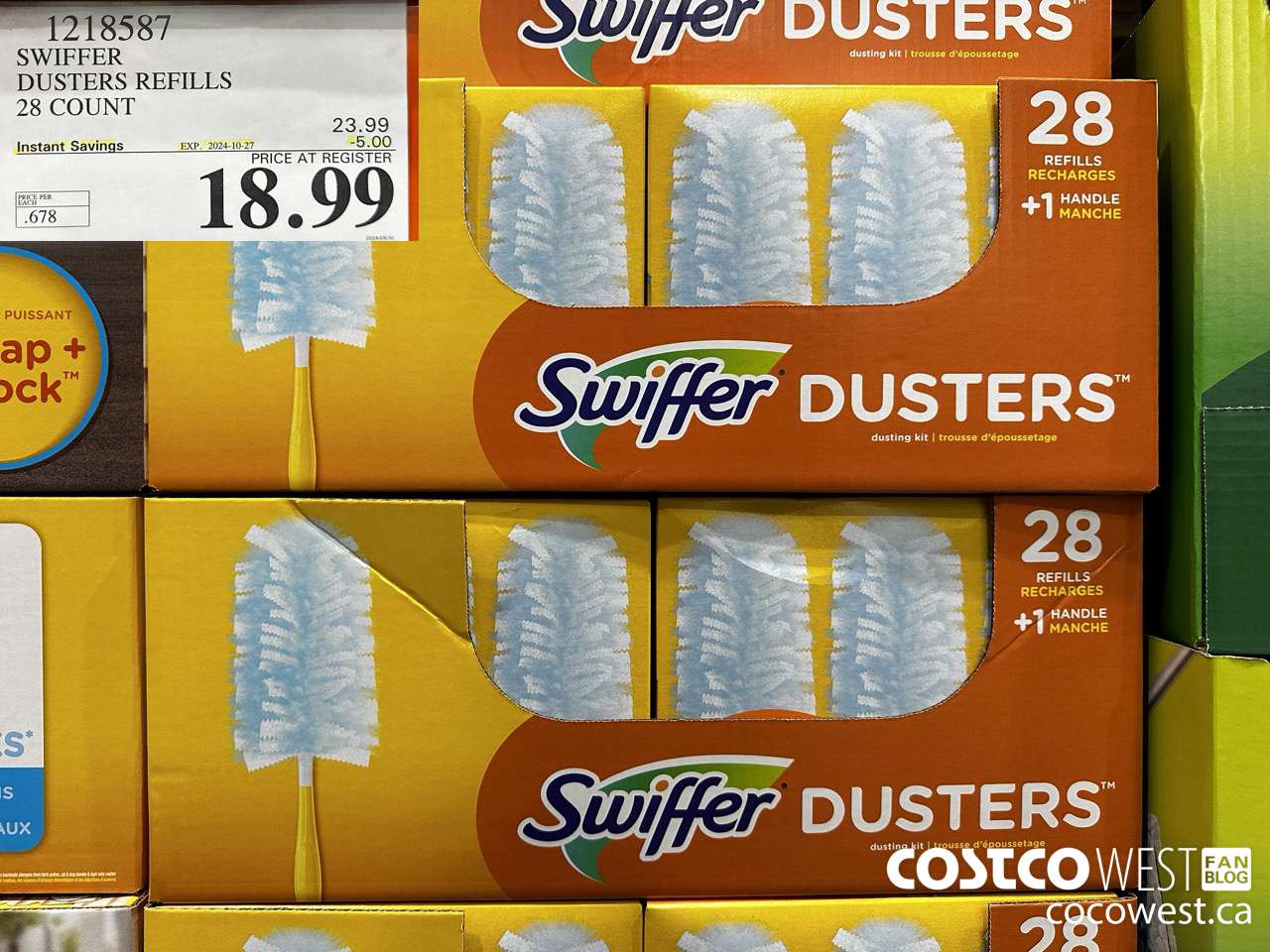 1218587 SWIFFER DUSTERS REFILLS 28 COUNT ($5.00 INSTANT SAVINGS EXPIRES ON 2024-10-27) $18.99
