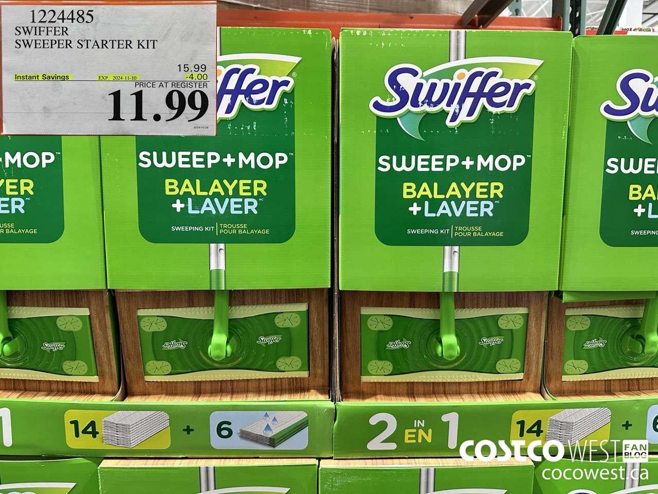 1224485 SWIFFER SWEEPER STARTER KIT ($4.00 INSTANT SAVINGS EXPIRES ON 2024-11-10) $11.99