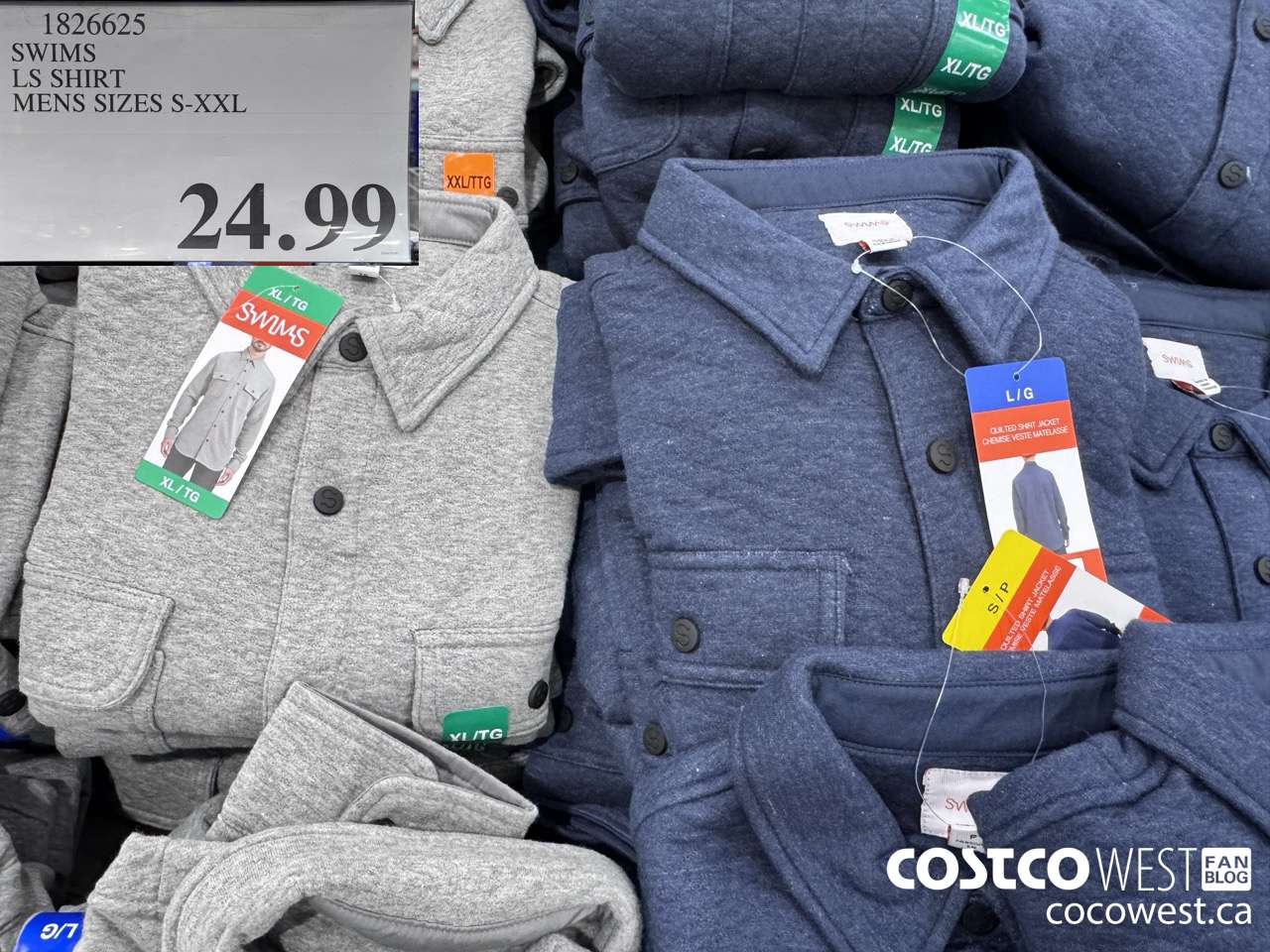 1826625 SWIMS LS SHIRT MENS SIZES S-XXL $24.99