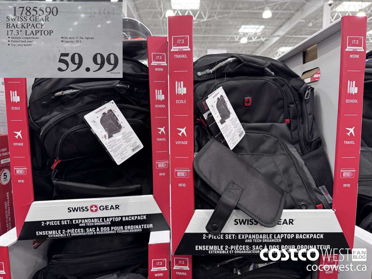 1785590 SWISS GEAR BACKPACK 17.3