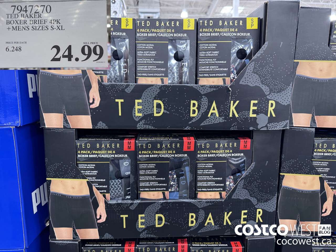 7947270 TED BAKER BOXER BRIEF 4PK MENS SIZES S-XL $24.99