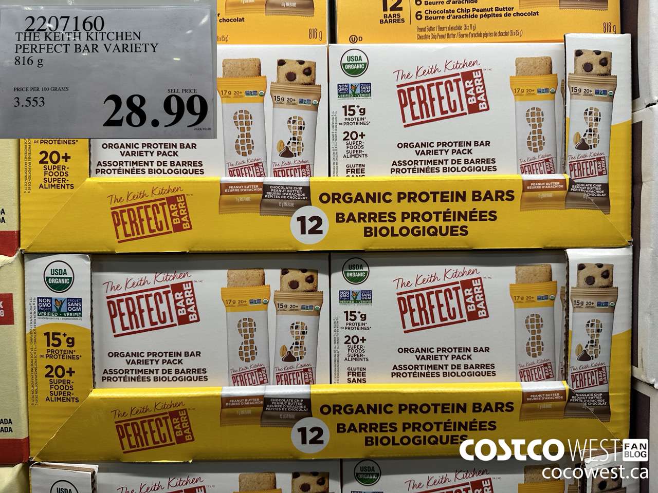 2207160 THE KEITH KITCHEN PERFECT BAR VARIETY 816G $28.99