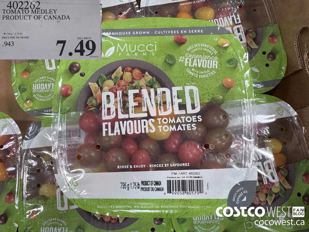 402262 TOMATO MEDLEY PRODUCT OF CANADA $7.49