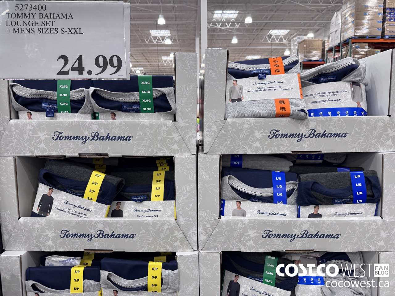 5273400 TOMMY BAHAMA LOUNGE SET MENS SIZES S-XXL $24.99