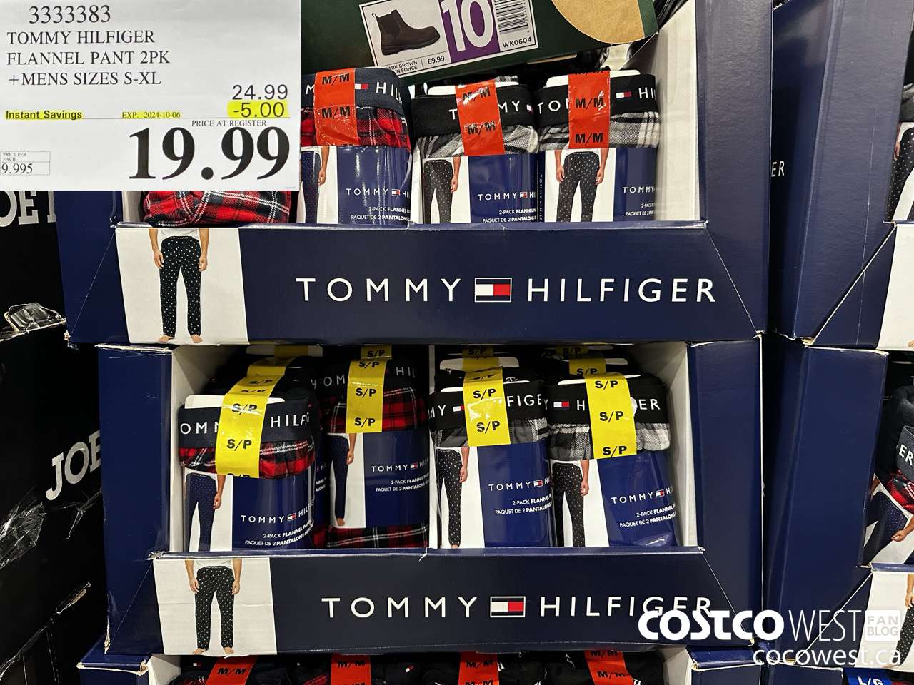 3333383 TOMMY HILFIGER FLANNEL PANT 2PK MENS SIZES S-XL ($5.00 INSTANT SAVINGS EXPIRES ON 2024-10-06) $19.99