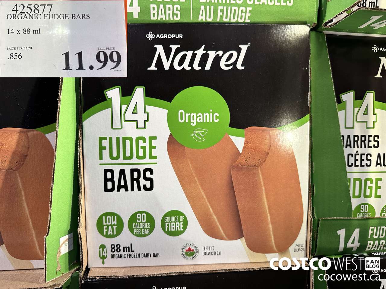 425877 TRADITIONS ORGANIC FUDGE BARS 14 COUNT $11.99