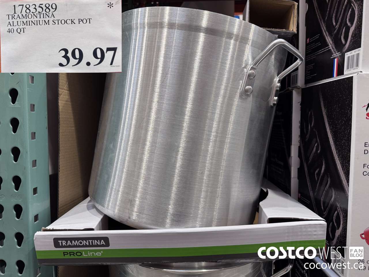 1783589 TRAMONTINA ALUMINIUM STOCK POT 40 QT $39.97