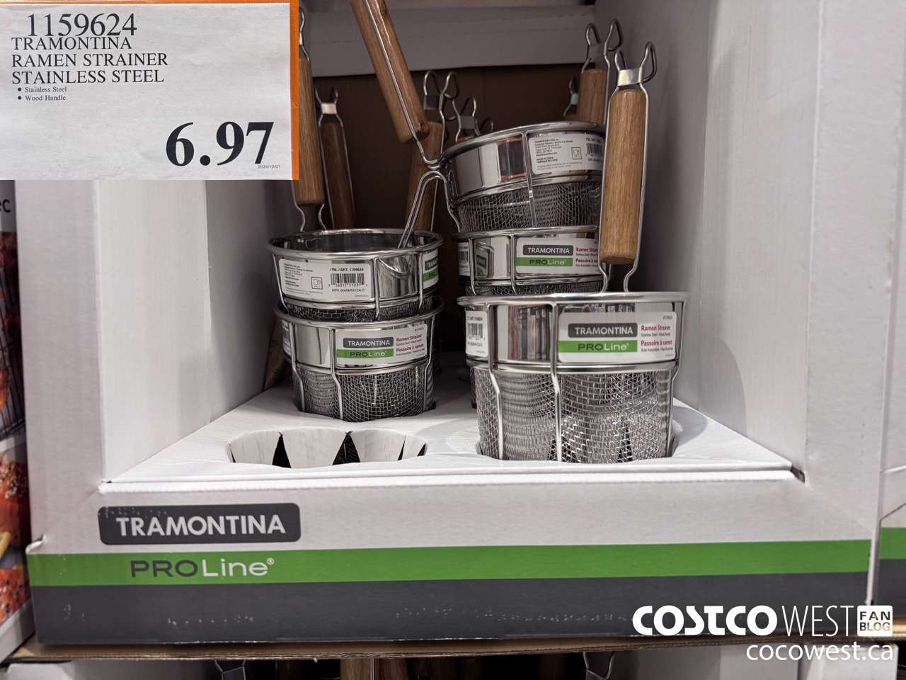 1159624 TRAMONTINA RAMEN STRAINER STAINLESS STEEL  $6.97