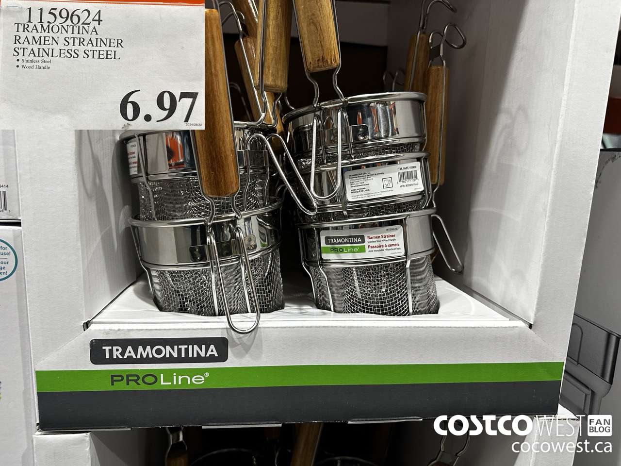 1159624 TRAMONTINA RAMEN STRAINER STAINLESS STEEL  $6.97