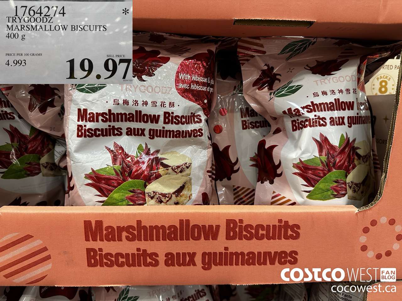 1764274 TRYGOODZ MARSHMALLOW BISCUITS 400G $19.97