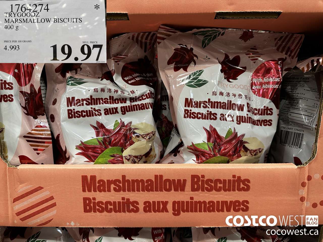 1764274 TRYGOODZ MARSHMALLOW BISCUITS 400G $19.97