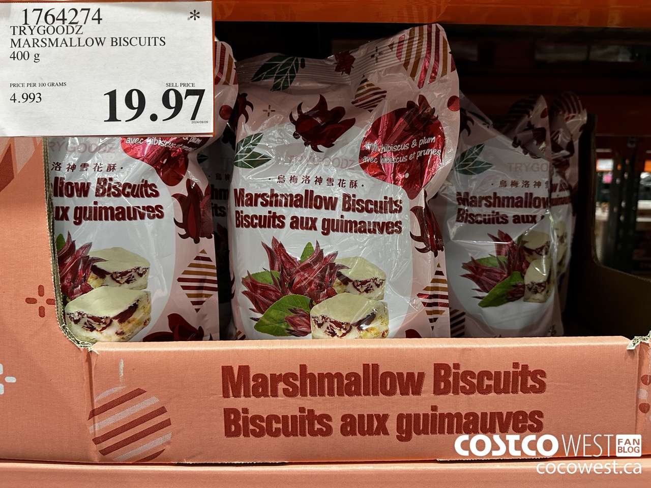 1764274 TRYGOODZ MARSHMALLOW BISCUITS 400G $19.97